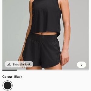 Lululemon Sculpt Cropped Tank Pleated Size 2